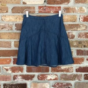 Madewell Denim/Chambray Flare Mini Skirt